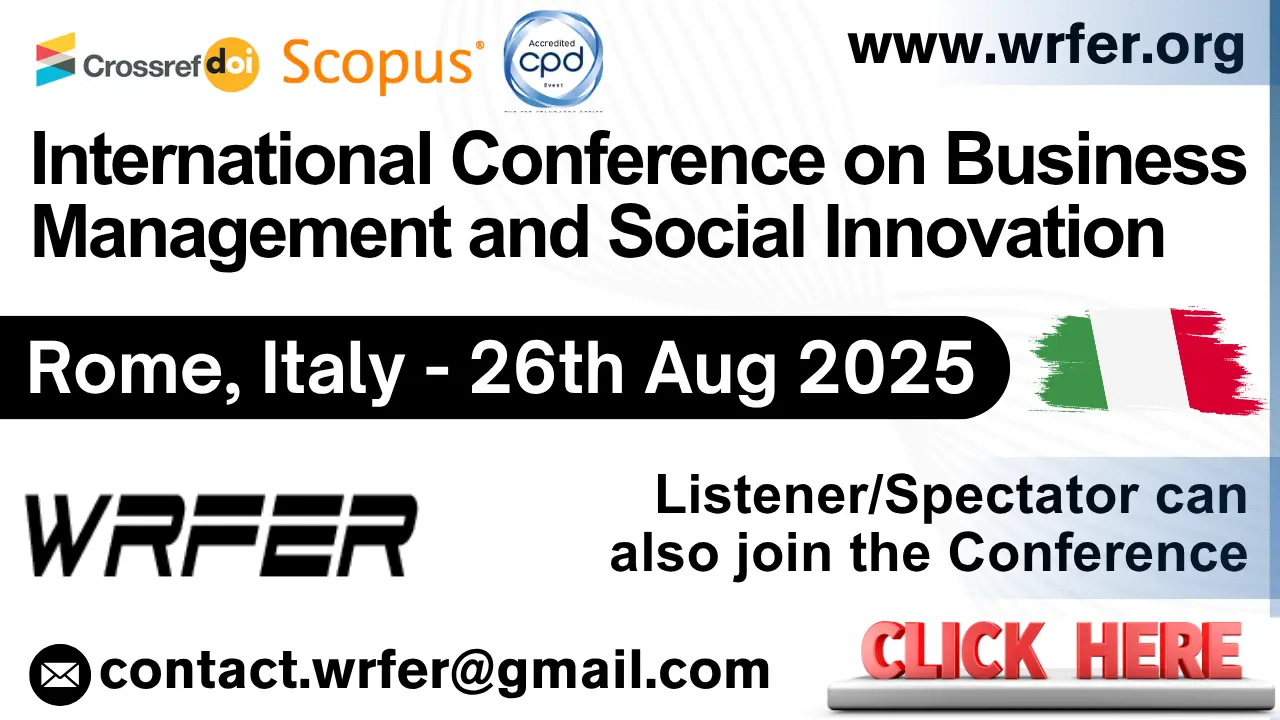 Business Management and Social Innovation Conference in Italy